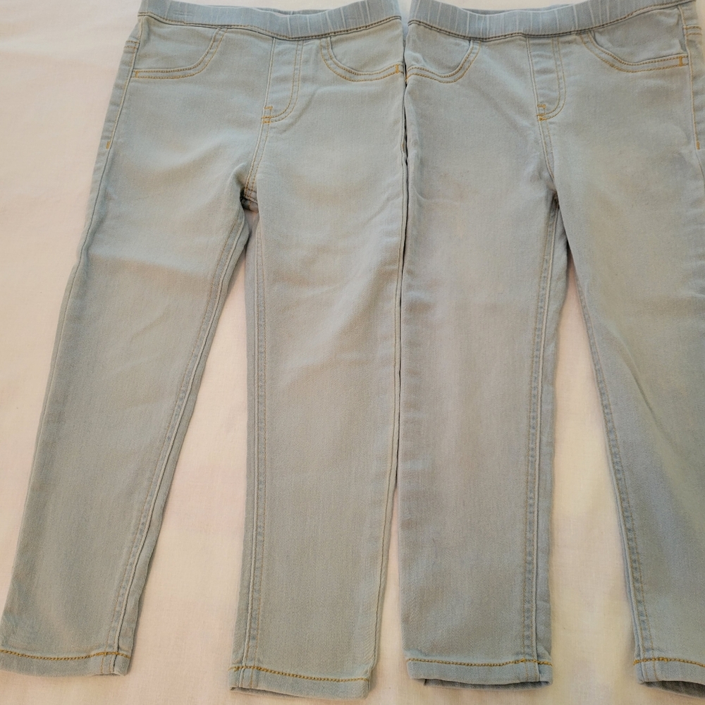 MuMuCoCo Girls (2 pair) Prewashed Stretch Jeans Size 6